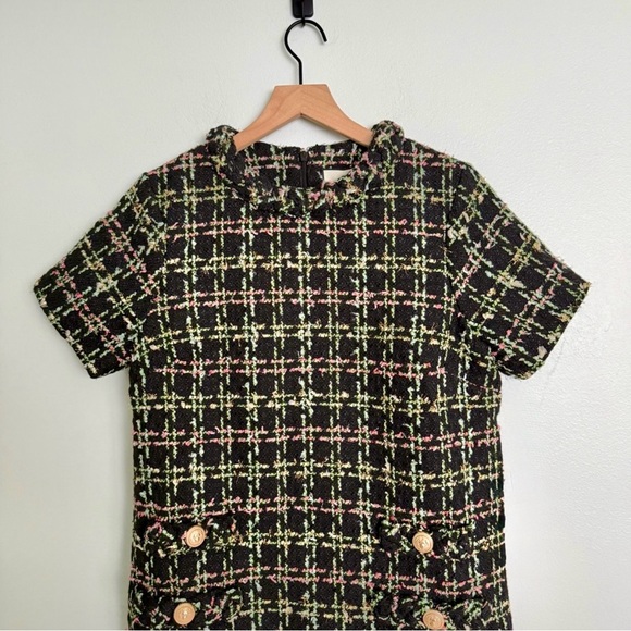 Tuckernuck Holly Tinsel Tweed Jackie Dress Sz M - Picture 5 of 11